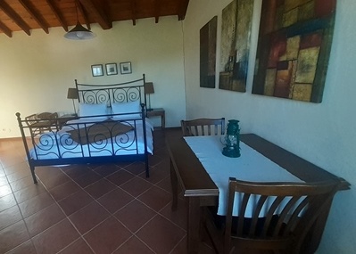 indoor dining area with table and chairs